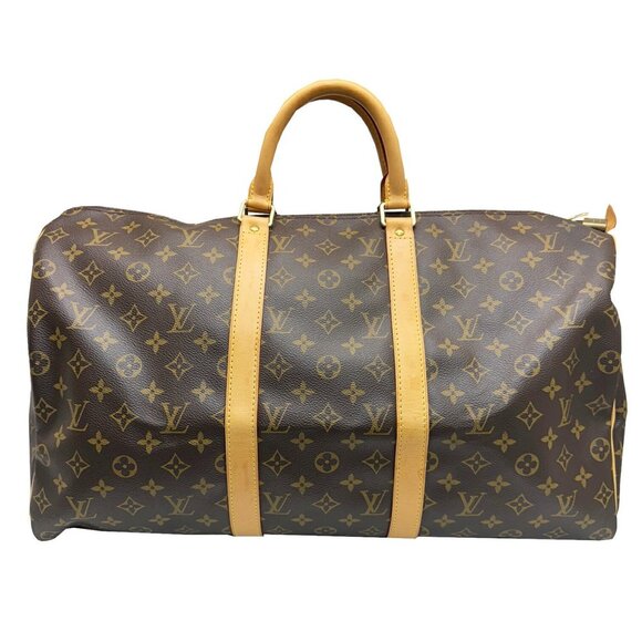 LOUIS VUITTON Brown Monogram Keepall 50 Boston Bag - Picture 1 of 16